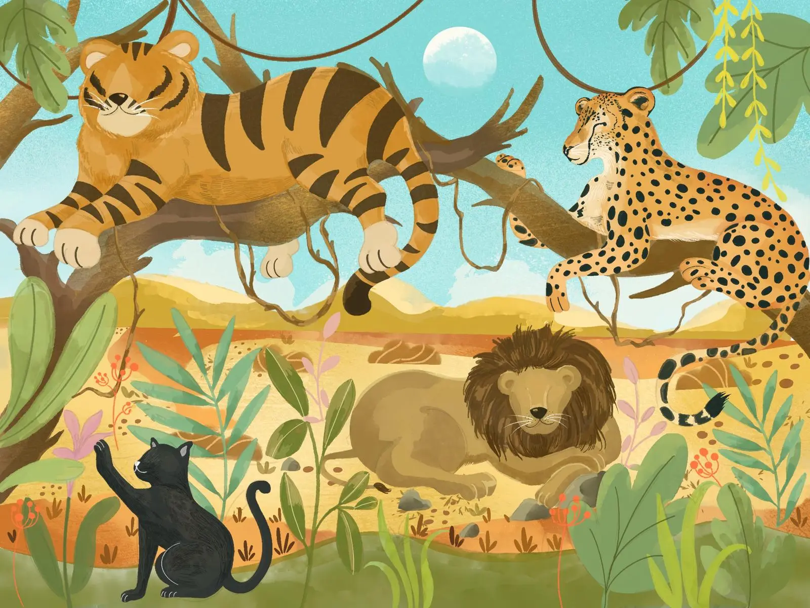 Les félins — album audio Documentaires pour enfants, conteuse Alif